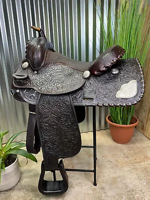 15  Vintage Circle Y Western Horse Saddle ~ Beautiful!!! ~ Dark Oil • $695