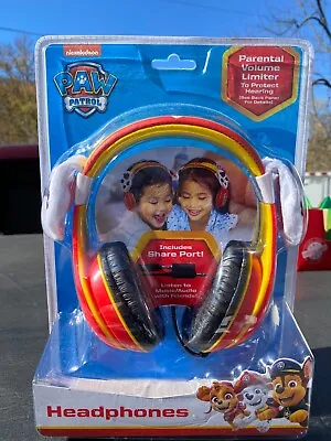 Paw Patrol Kids Wired Adjustable Headphones Parental Volume Limiter • $15