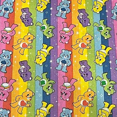 LC1525 Care Bears Believe - Rainbow Woven Cotton • $11.55