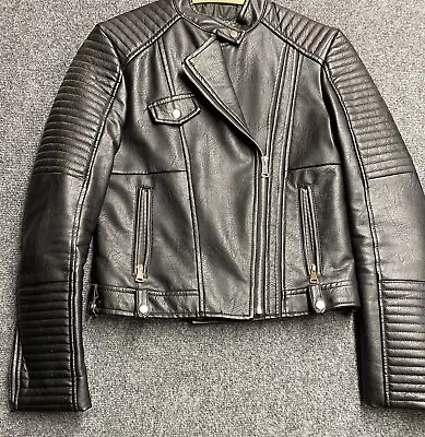 YMHY Faux Leather Moto Jacket Size M • $25.69