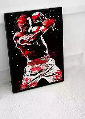 Boxing Boxer Poster Abstract Fight Print Sports Art A3 A4 Size • £8.95