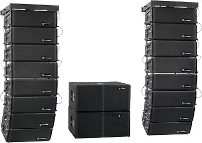 Proreck Venue Set 10000W P.M.P.O Stereo/Mono DJ Powered PA Speaker System Combo • $3799.99