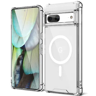 For Google Pixel 8 Pro/8/7 Pro/7A/6A/6 Magnetic Case Slim Shockproof Clear Cover • $7.79