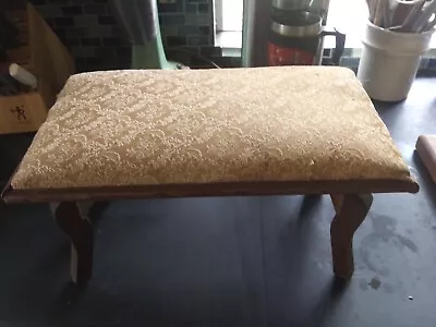 Unique Antique Victorian Upholstered Footstool • $95