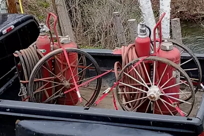 Large Ansul Fire Extinguisher On Wheels (2) • $1400