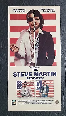 The Steve Martin Brothers Album Promo Print Advertisement Vintage 1981 • $6.26