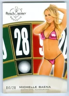 Michelle Baena  Roulette Error Card /28  Benchwarmer Vegas Baby 2013 • $19.99