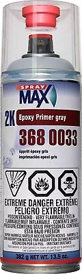 SprayMax 3680033 2K Epoxy Rust-Cure Primer Gray Aerosol (1) • $27.97