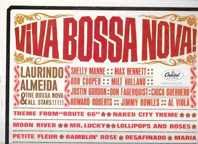 Laurindo Almeida & The Bossa Nova Allstars-Viva Bossa Nova! LP VG+ • $7.19