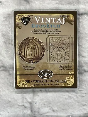 Sizzix Vintaj Deco Etch Die Cut Small Forgotten Times Birdcage #657653 • $9.99