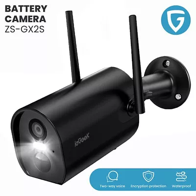 IeGeek Security IP Camera Battery Powered Outdoor Wireless WiFi CCTV Camera PIR • $60.99
