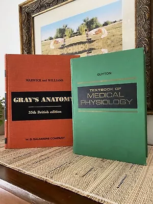 Gray's Anatomy 1973 1975 Warwick 35th Guyton Textbook Medical Physiology VTG LOT • $35