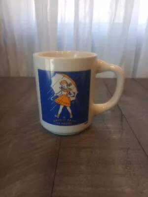 Morton Salt Girl Coffee Tea Cup Mug When It Rains It Pours • $3.99