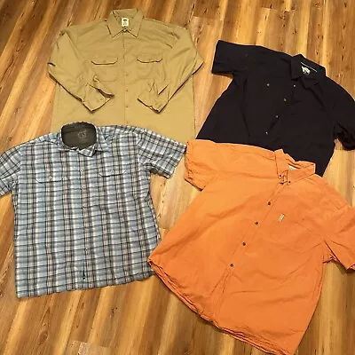Dickies Columbia Shirt Lot Of 4 Mens 2XL Button Up Short Sleeve Work Wholesale • $45