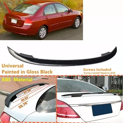 Fit For 2007-2009 Kia Spectra Rear Trunk Spoiler Wing Gloss Black 51'' Universal • $69.81