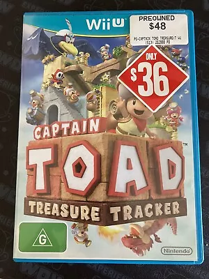 Captain Toad Treasure Tracker Nintendo Wii U Game PAL • $27