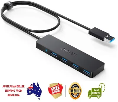$35 • Buy 4-Port USB 3.0 Hub, Ultra-Slim Data USB Hub With 2 Ft Extended Cable