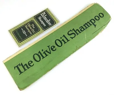 Vintage Palmolive Olive Oil Shampoo Cardboard Advertising Green Display • $15.75