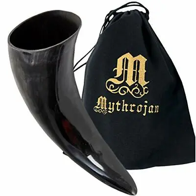 Viking Drinking Horn Renaissance Medieval Beer Wine Ceremonial Drinkware 800 ML • $29.99