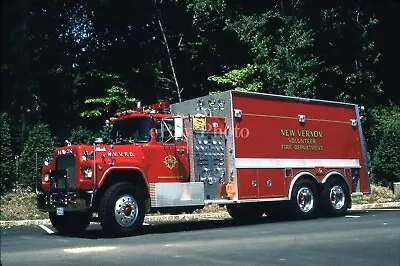 Fire Apparatus Slide- New Vernon NJ Fire Department Mack R Tanker • $5