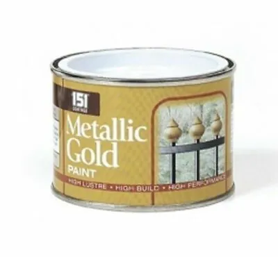 Metallic Gold Paint 151 Tin Metal Wood Concrete Indoor Outdoor - 180ml  • £4.99