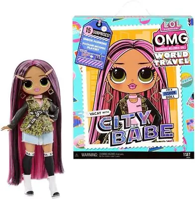 City Babe LOL Surprise OMG World Travel Fashion Doll Playset With 15 Surprises • £18.99