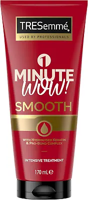 Tresemmé 1 Minute WOW Smooth Intensive Hair Treatment For Damaged Hair 170ml Red • £4.76