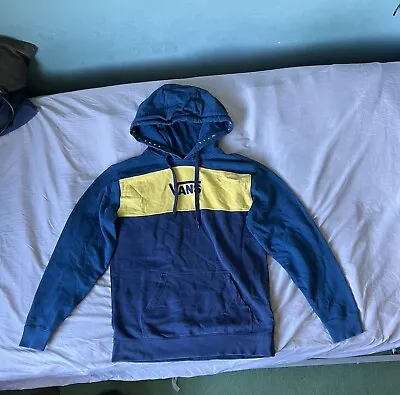 Vans Vintage Blue And Yellow Hoodie • £14