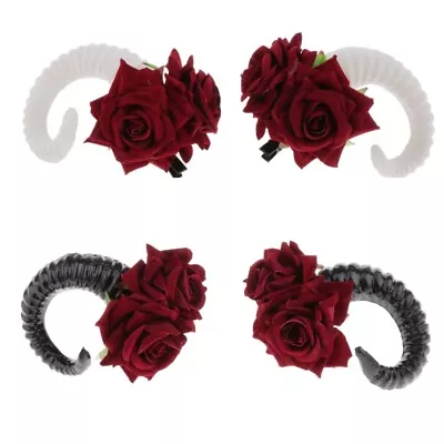 Artificial Ram Horn Mystic Faun Horns Halloween Cosplay  Evil Headband • $17.25