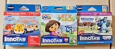 Lot Of 3 Vtech InnoTab Learning App/Tablet Games Progressive Series 2-7 Years • $19.92