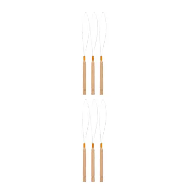  6 Pcs Hair Extension Crochet Tools Ventilating Needles Clips Pull Out The • $9.95