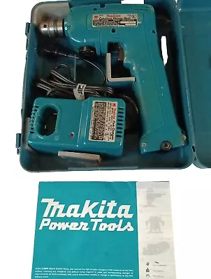 Vintage Makita 6012HD Cordless 9.6V Drill Driver BatteryCharger-Metal Case EBS • $25.95