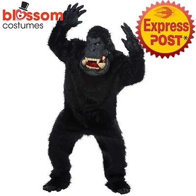 CA902 Goin' Banana Ape Monkey Gorilla Halloween KingKong Costume Ani Motion Mask • $75.03