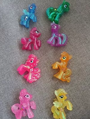 My Little Pony FiM Blind Bag Target 2  Transparent Glitter Figures X8 • £6