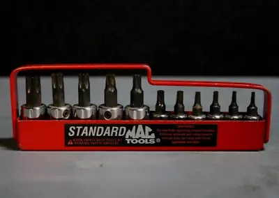 MAC Tools 11pc Tamper Proof Torx Socket Set 3/8” & 1/4” Drive T8-T55 • $109.95