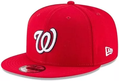 NWT New Era WASHINGTON NATIONALS MLB RED 9FIFTY Snapback Cap 950 Adjustable Hat • $32.99