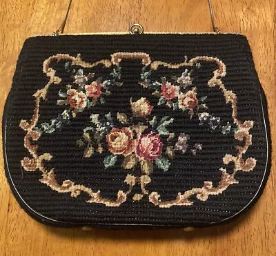 Vintage Petit Point Shoulder Bag 2 Patterns Tapestry Needlepoint • $31.99