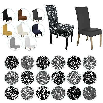 £4.99 • Buy Dining Chair Covers Washable Stretch Slipcover Removable Protectors Party Decor