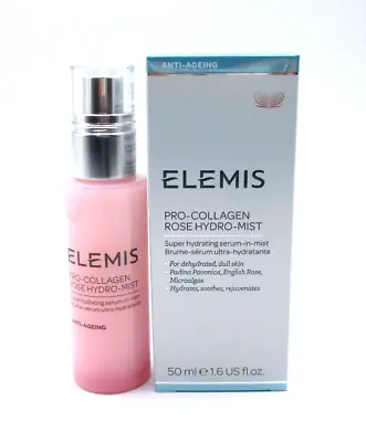 Elemis Pro Collagen Rose Hydro Mist Anti Ageing ~ 50 Ml / 1.6 Oz ~ BNIB • $23.36