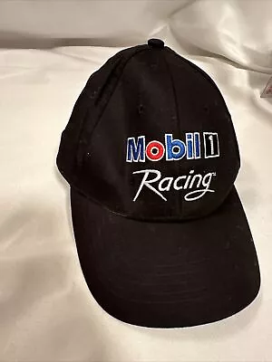 Mobil 1 One Racing Black & White Baseball Hat One Size Fits All Strap Back Cap • $7.77