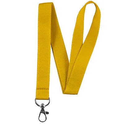 Yellow Fabric Lanyard ID Badge Key Holder Case Pocket Neck Strap Name Tag • $4.11