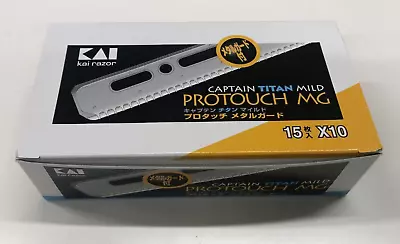 KAI Razor Blade Captain Titanium Mild Pro Touch-Metal Guard 150 Blades Japan • $87.96