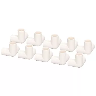 £13.25 • Buy 10PCS 3 Way Pipe Fittings PVC Plastic Tee Fittings Elbow Corner Connector 25mm##