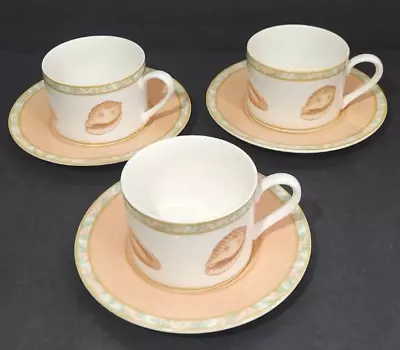 Victoria Beale Atlantis Flat Cup & Saucer Set Of 3 • $19.99