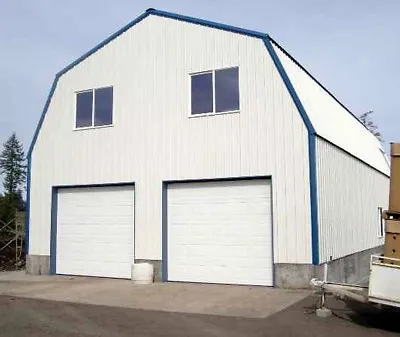 GAMBREL GARAGE SHOP HOME STEEL BUILDING 2nd FLOOR -All METAL • $63945