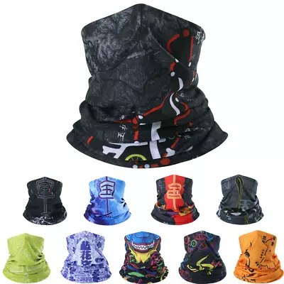 Windproof Neck Gaiter Face Mask Balaclava Bandanas Scarf For Fishing Camping • $2.89