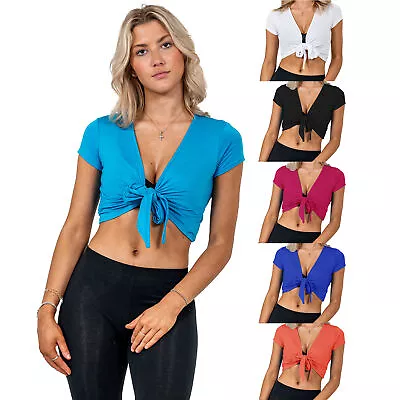 £3.99 • Buy Ladies Shrug Top Tie Up Open Front Shrug Ladies Cropped Bolero Beach Summer