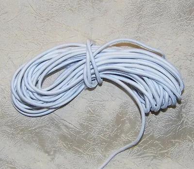 DOLL Stringing Elastic 4mm ROUND Stretch Shock CORD White SOLD By The 3 Yard Lot • $5.49