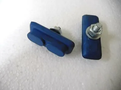 RALEIGH BURNER Brake Shoes  BLUE 1 Pair For Tuff Wheels BMX Vintage NOS • $11.08