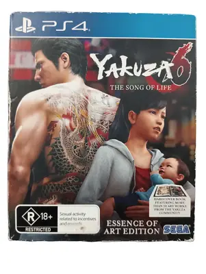 Yakuza 6  The Song Of Life - Essence Of Art Edition - Sony Playstation 4 Game • $39